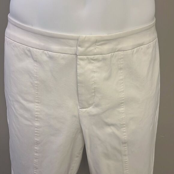 NYDJ Cream Ankle Pants with Front and Back Pleating - Picture 4 of 14
